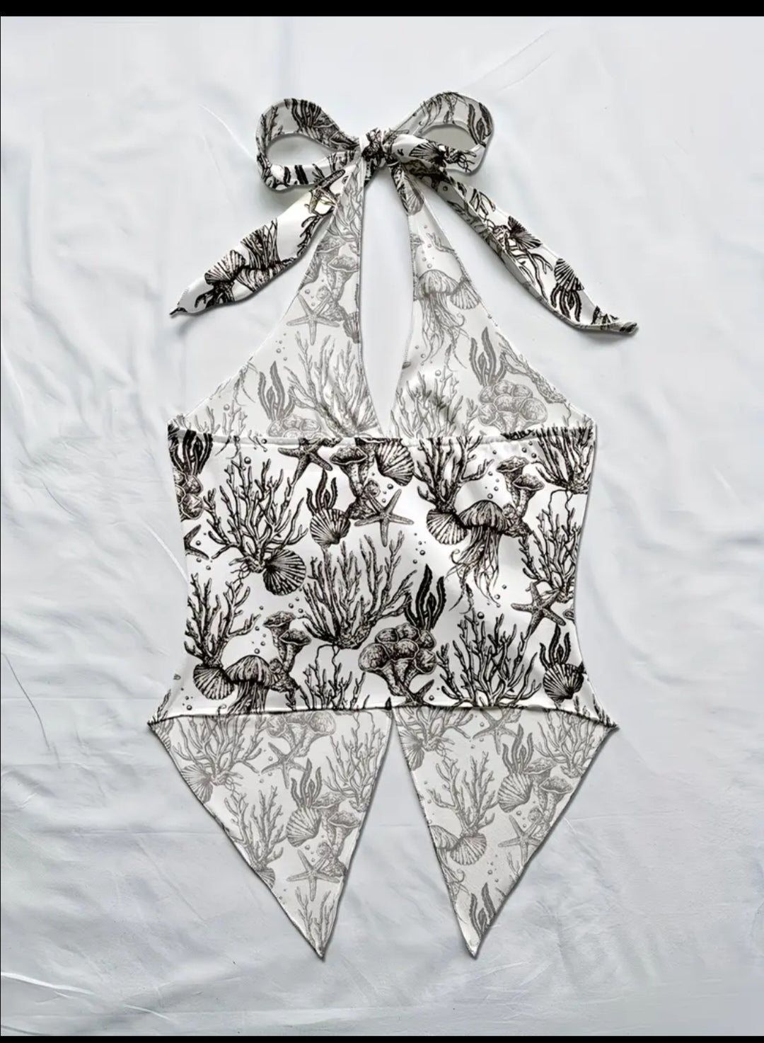 🖤 Top Halter Ocean Chic – Estilo Marino Elegante 🖤